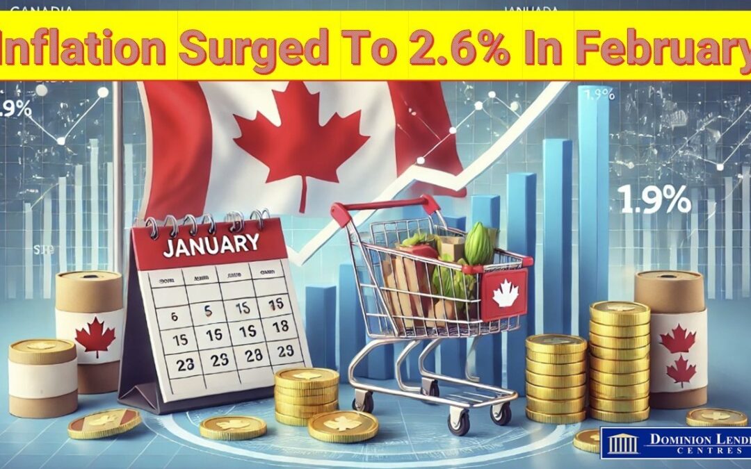Canadian Inflation Surged to 2.6% in February, Much Stronger Than Expected