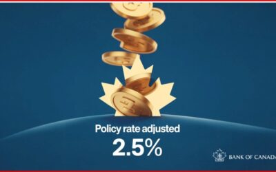 Bank of Canada Lowers Policy Rate to 2.5%