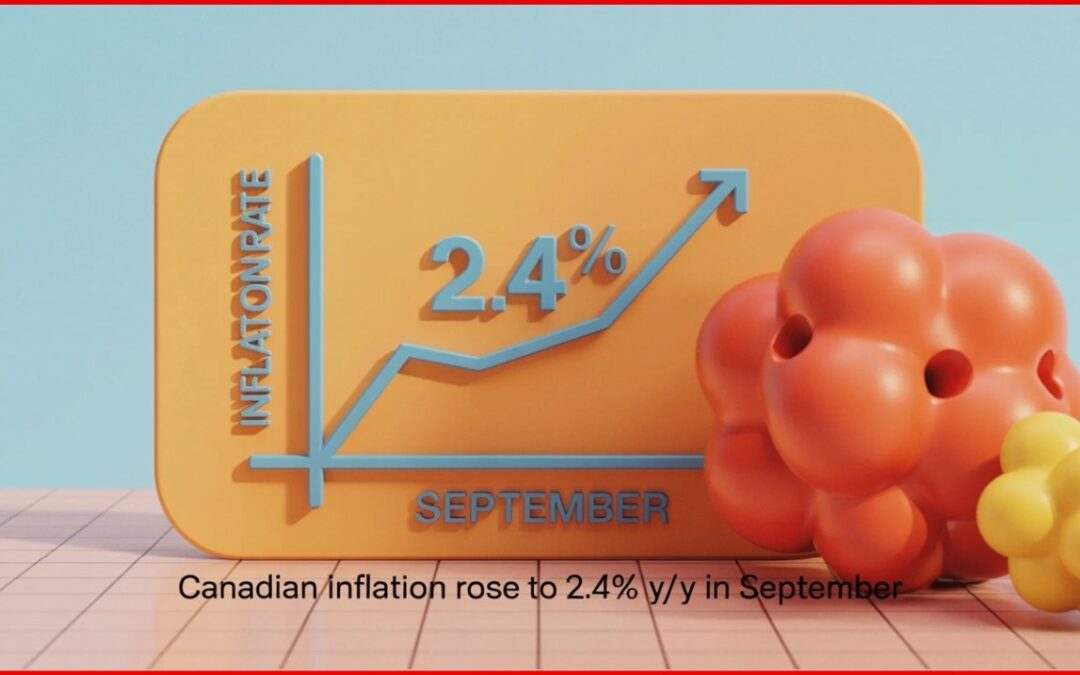 Canadian CPI Inflation rose to 2.4% in September, up from 1.9% in August