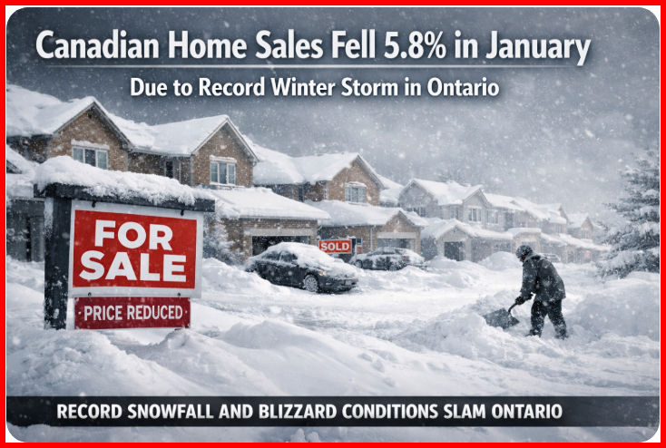 Housing Activity Fell Again in January–Depressed by Record Winter Storm